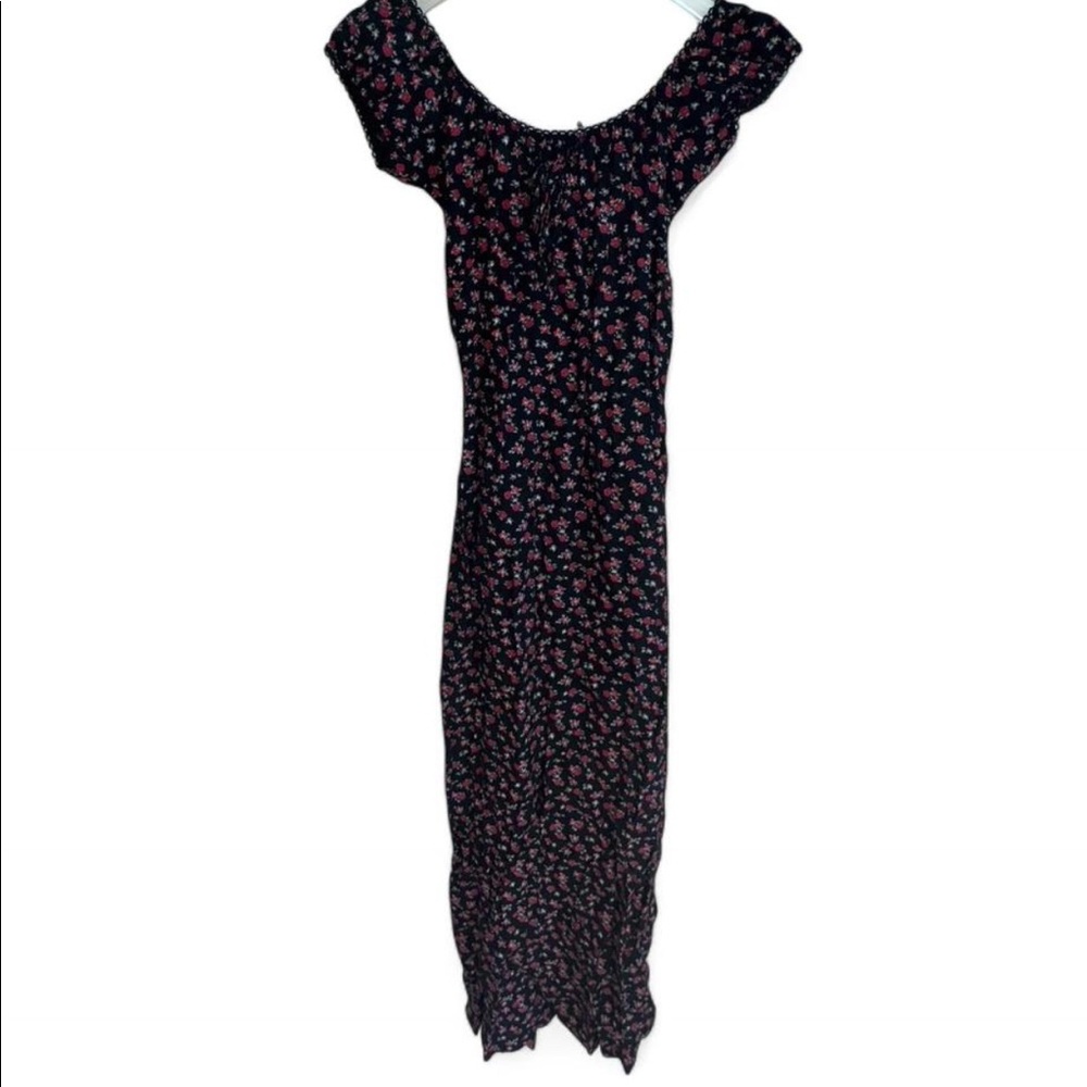 Babydoll rose print dress